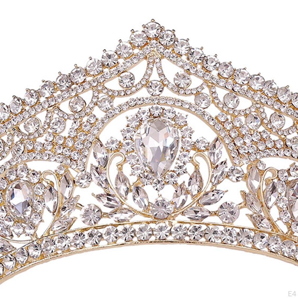 Crown Tiara Bride Headband girl Hair Accessory Bridal Headpieces for Halloween Stage
