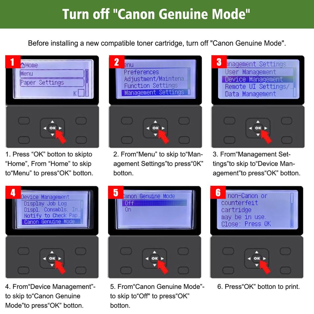 Compatible Toner Cartridge 071H CRG071H with Remaining Toner Level Indicator Compatible with Canon and MF272dw Supports Fax Sending and GREENPRINT