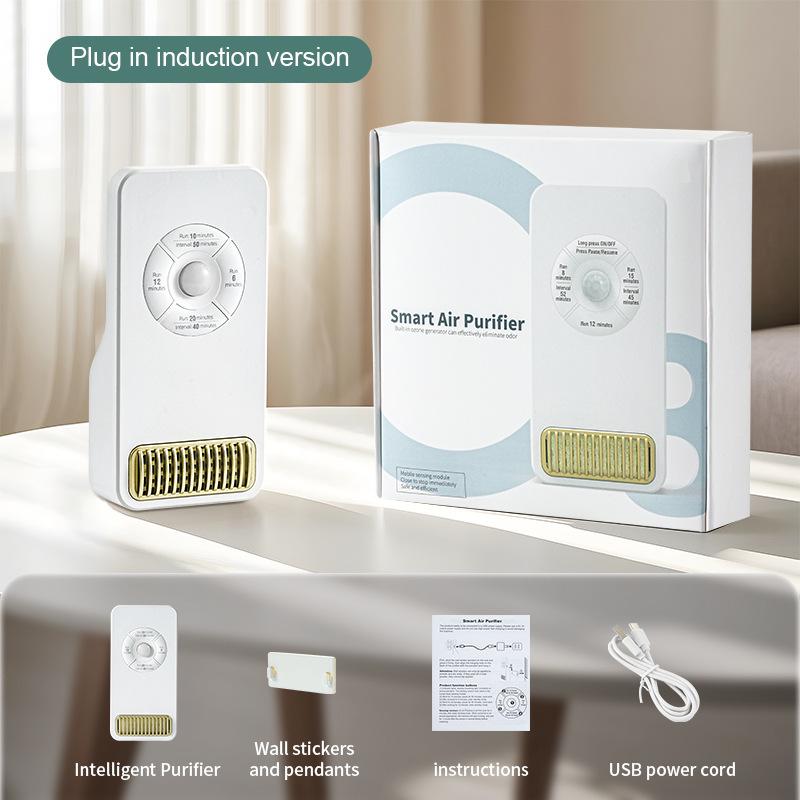 1PC, Pet cat air purifier, built-in sensor, automatically stops working, runs automatically, USB power supply, purifies air, cle