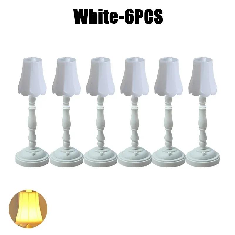 Mini Retro Small Table Lamp Desk Decoration Living Room Decoration Bedside LED Mini Model Night Lights Ornaments