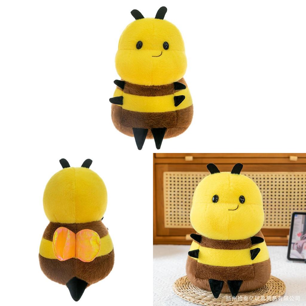 Cute Bee Plush Toy Cartoon Pillow For Kids Baby Gift Home Decor