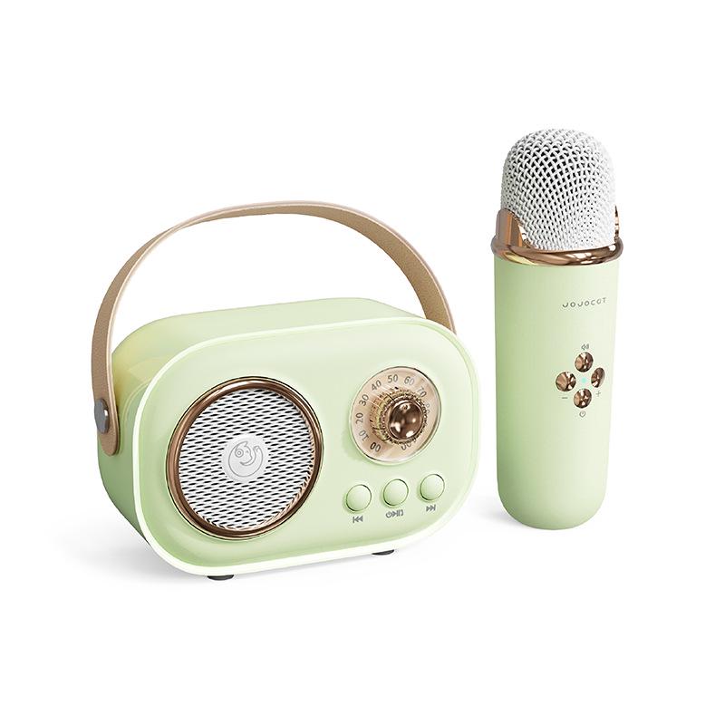 K Song Mini Portable Bluetooth Karaoke Speaker with Microphone - Souvenir Gift for Children