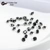Round & Reverse Four-Prong Zircon Single-Prong DIY Phone Chain Jewelry & Clothing Accessories (3/4/5)