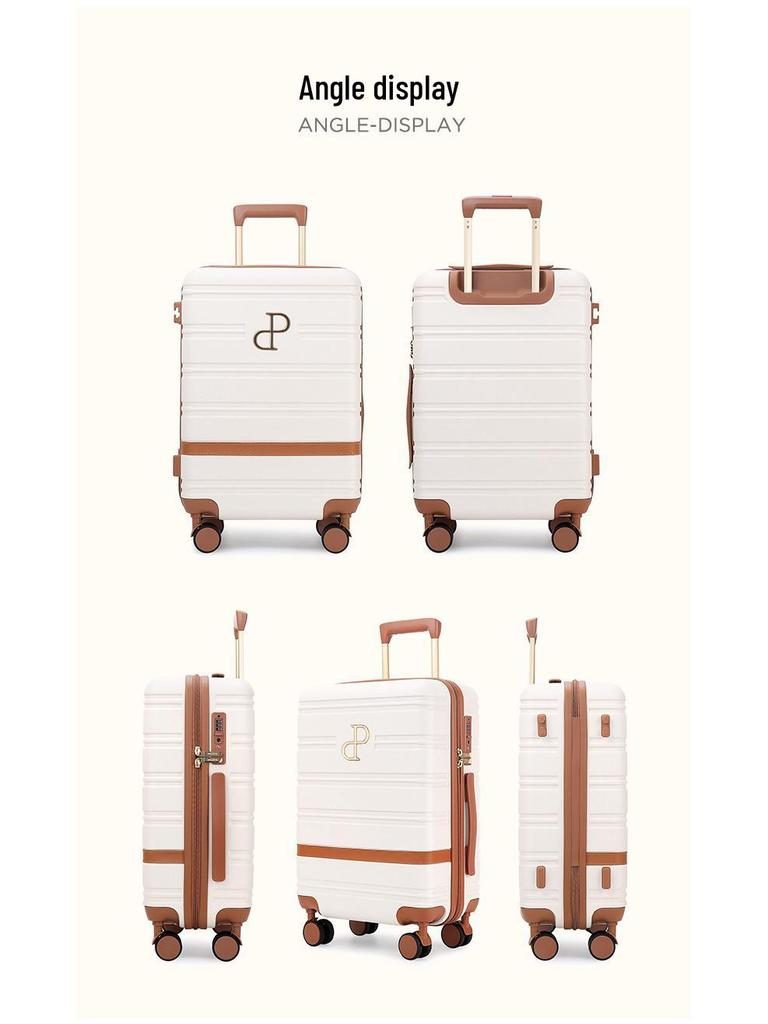 20-Inch Unisex Carry-On Suitcase with Combination Lock and Large Capacity