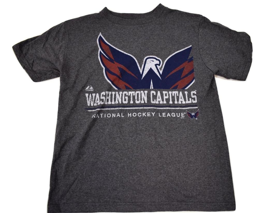 Majestic Youth Boys NHL Washington Capitals Hockey Shirt NWT M