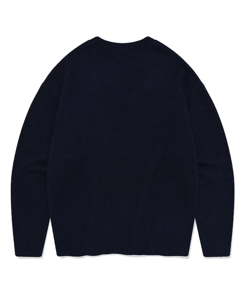 COVERNAT Middle C Logo Crewneck Knit Navy