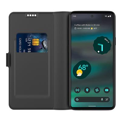 For Google Pixel 8 Pro Card Holder Phone Case PU Leather+TPU Phone Stand Cover