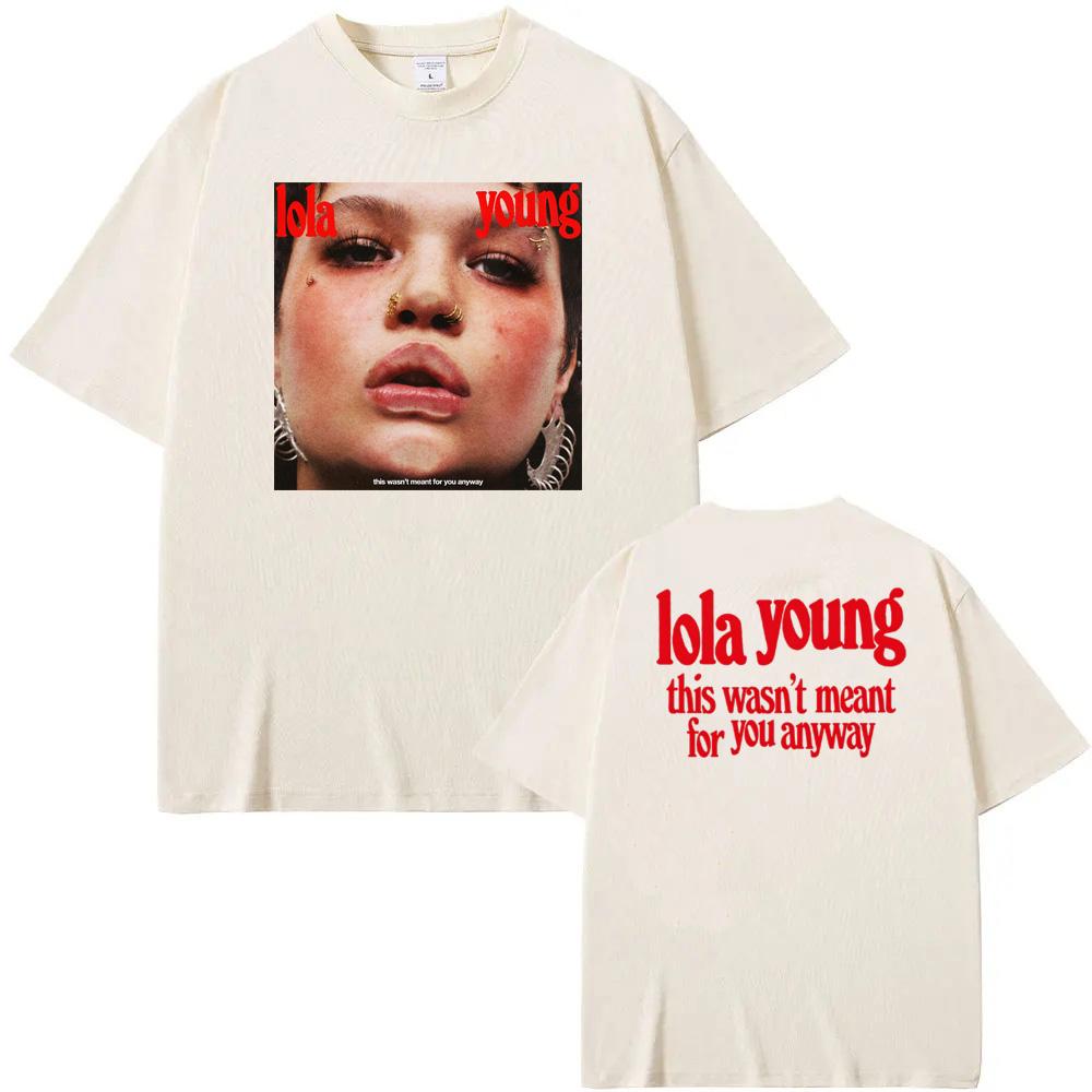 LOLA YOUNG new Hip Hop Rapper T Shirt Street Hip-hopRapper Short Sleeve O-neck Tees Top Summer Cotton Tshirt Sudaderas Soft Tees