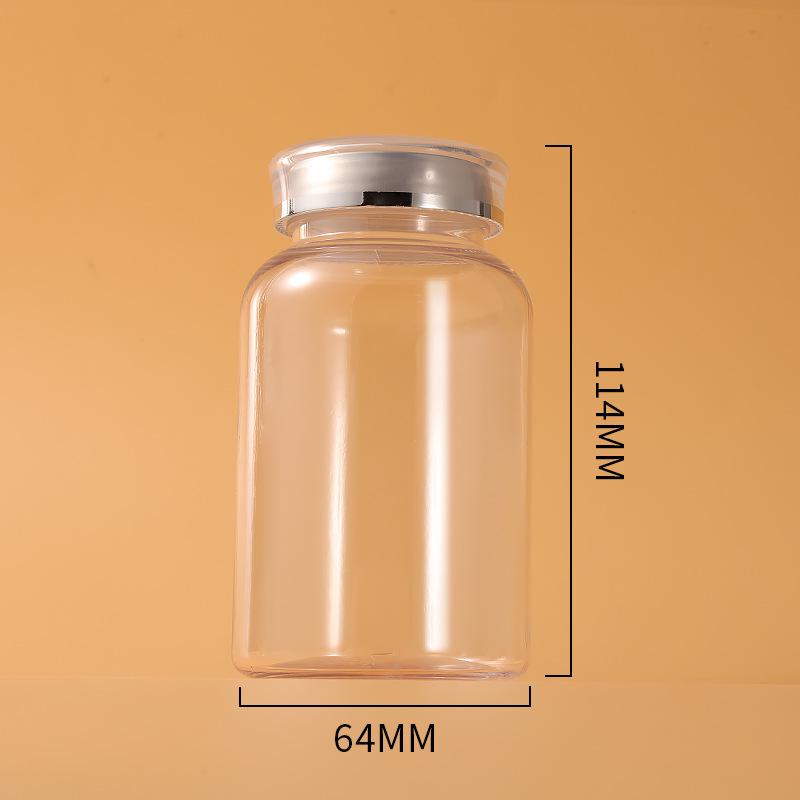 250ml PET Medicine Bottle with Crown Cap for Tablets, Candy, and Powder Storage