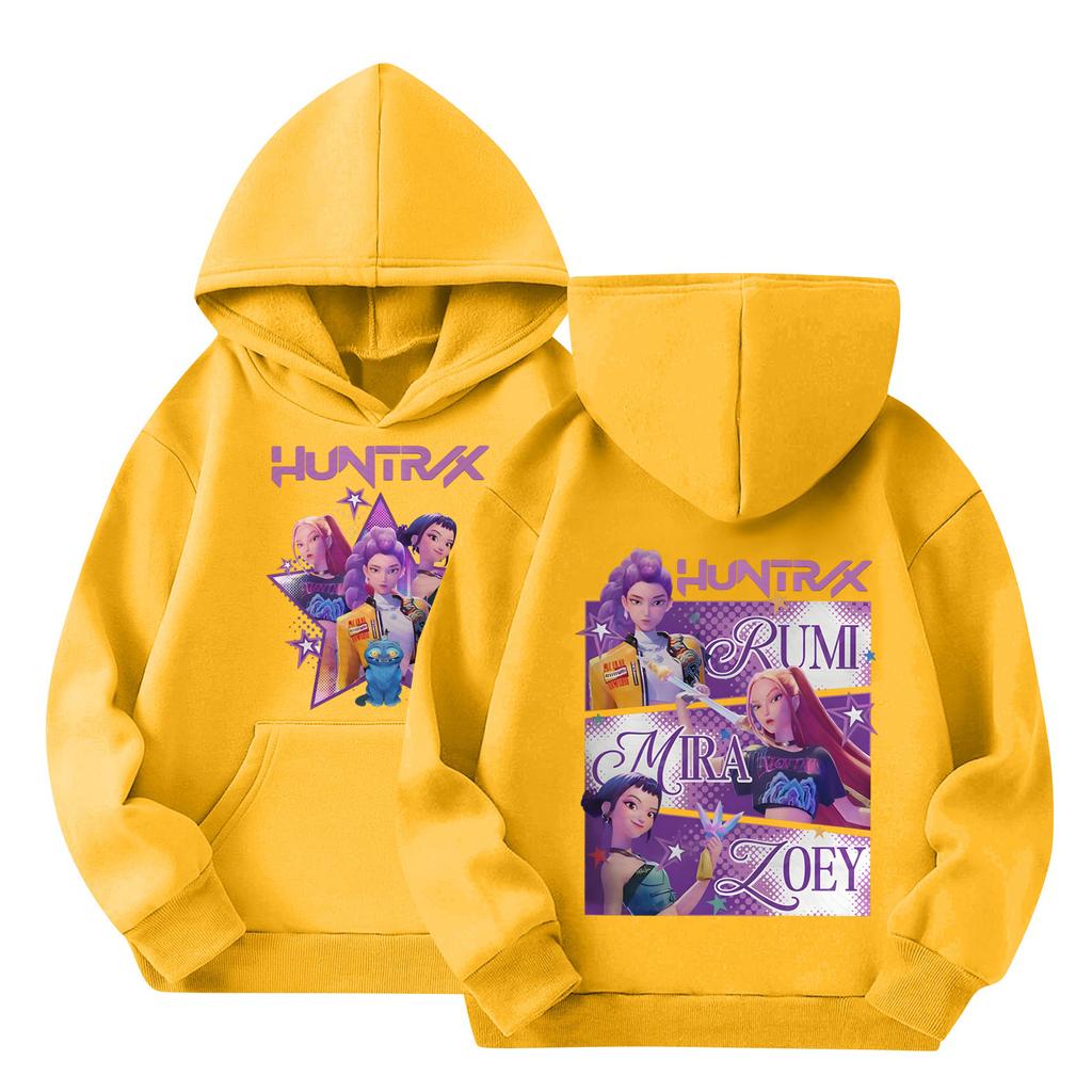 Kinder Freizeit Rundhals Bedruckter Pullover Langarm Kapuzen-Sweatshirt Oberteil