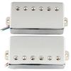 Musiclily Pro Alnico 5 Humbucker Gold Set for Les Paul SG Electric Chrome LP-PAF Pickups, Neck/Bridge 7.5K/16K Guitars,