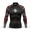 Mens UV Protection Rash Guard Long Sleeve Swim Shirt Snorkeling Diving Surfing Water Sports Quick Dry