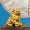 Solid Wood Carving Decorative Ornaments of Forbidden City Lion  Handmade Home Lucky Mascot  Chinese Characteristic Figurines