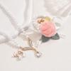 Meier Pearl necklace and earring flower set - women's elegant bestseller bridal dress accessories