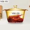 VISIONS Corning Crystal Transparentes Glas Suppentopf