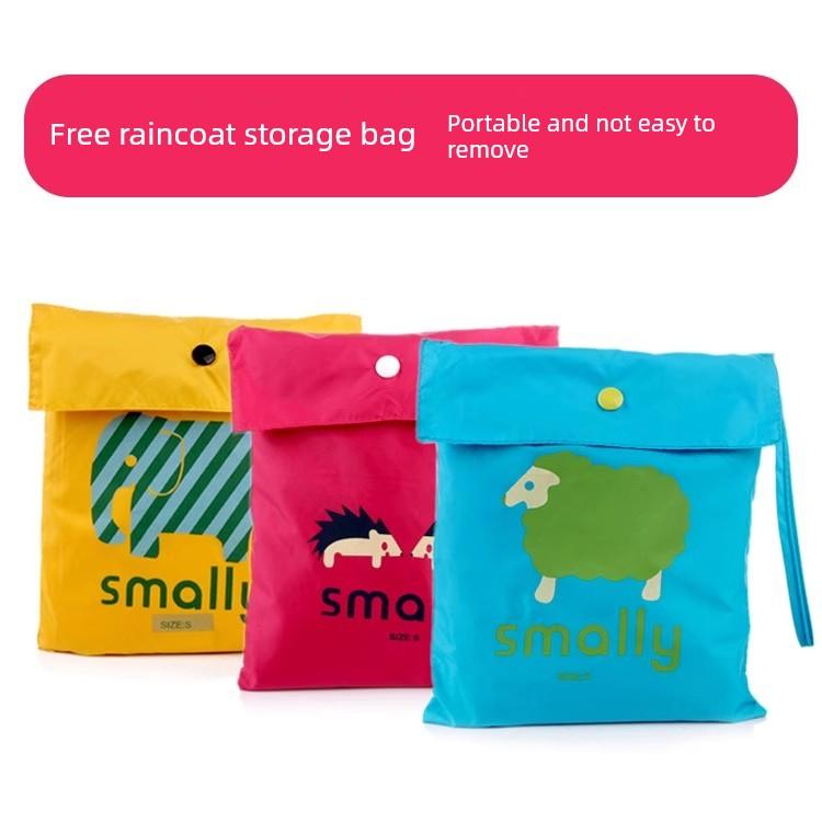 Children's Raincoat Poncho Style for Boys and Girls, Toddlers, Kindergarten Kids, Elementary School Students, Waterproof Korean Style