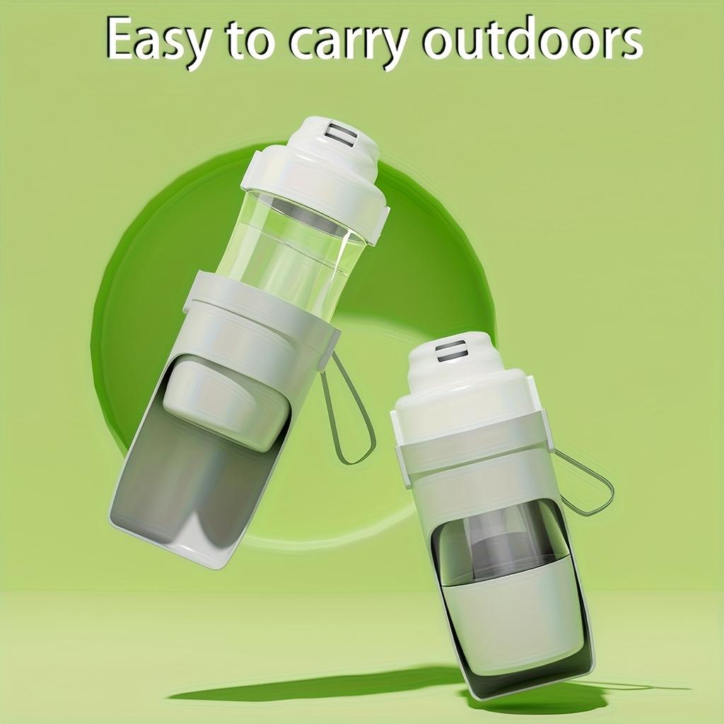 Leak Proof Portable Dog Water Bottle Foldable Travel Cup With Carry Strap Durable Plastic Pet Hydration System For Outdoor Use