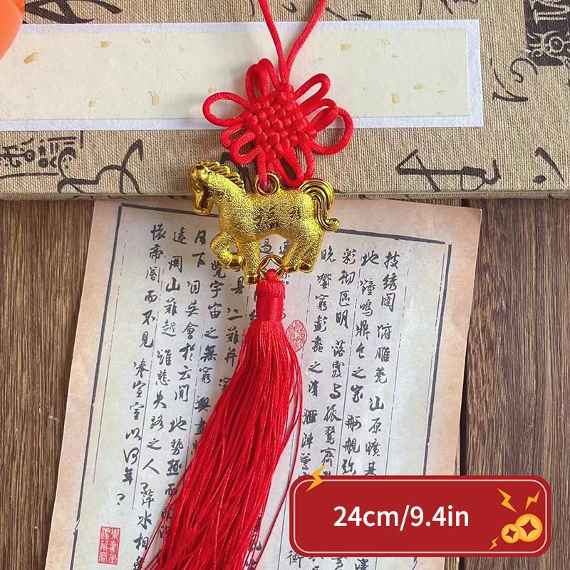 Happy New Year Hanging Pendant Chinese Spring Festival Wall Decorations Room Hanging Ornament Cute Horse Year Gifts