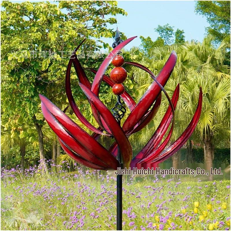 Popular Outdoor Rotating Windmill Garden Decoration - Creative Metal Wrought Iron Craft