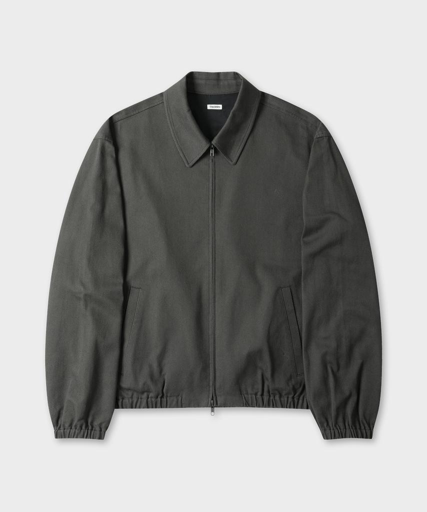 TAILDERN Pedro Cotton Linen Drizzler Jacket Dark Gray