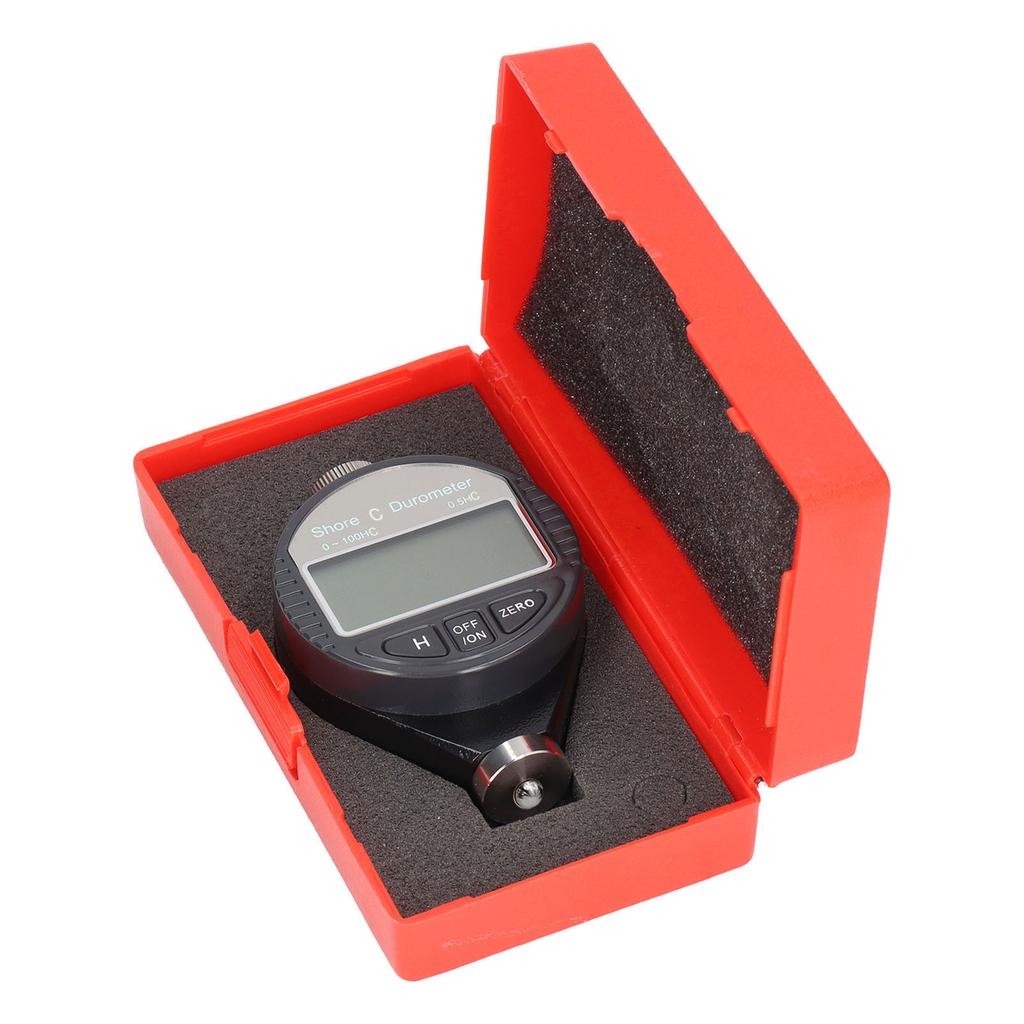 Digital Hardness Tester Portable Durometer Wide Measuring Range Hardness Test Meter for Leather Rubber