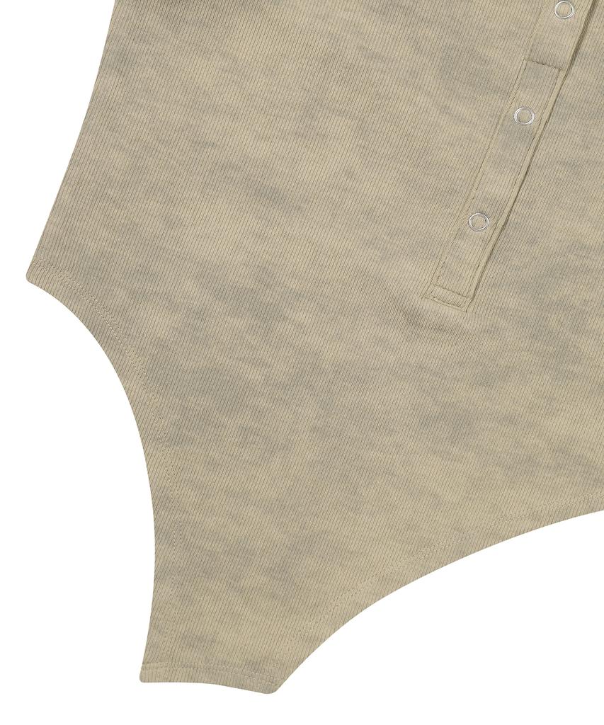 Syupeodeulai Women'S Henley Neck T-Shirt Beige Sdfivcq40Beg