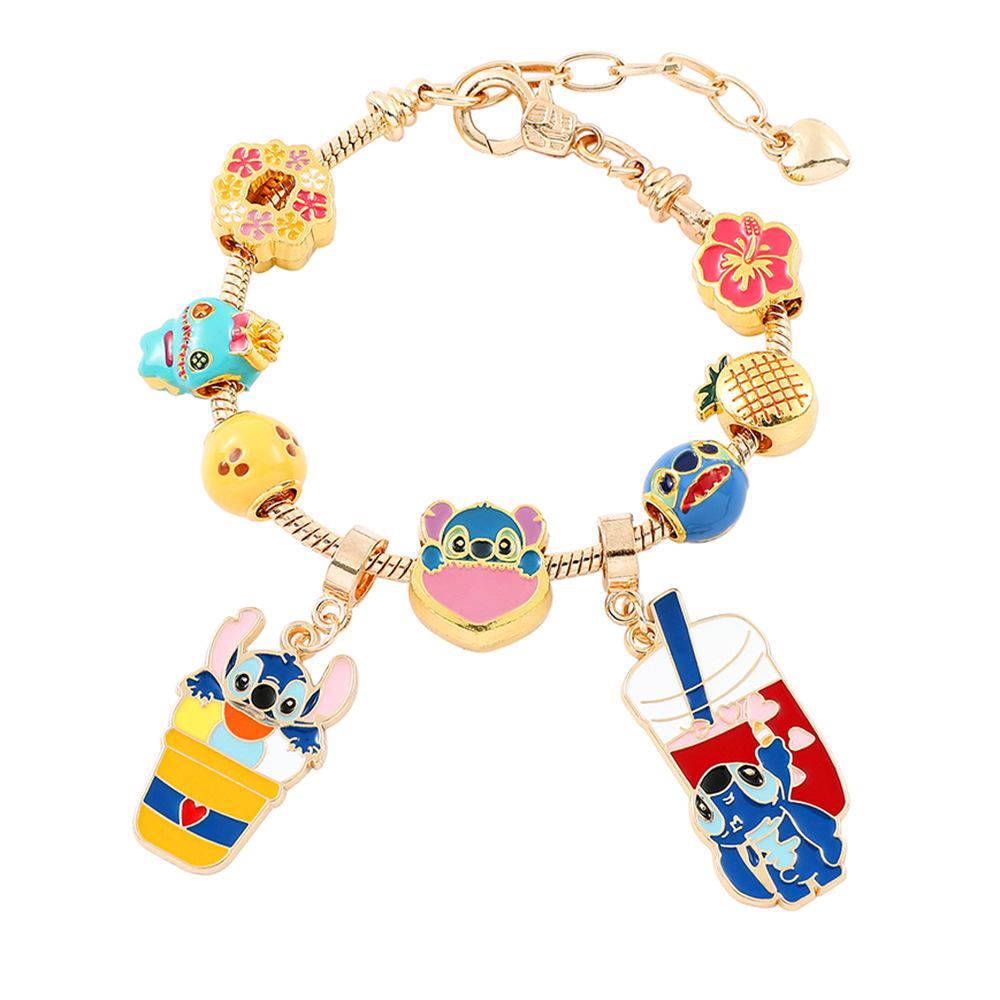 Adjustable Cartoon Anime Themed Crystal Rhinestone Encrusted Bracelet Jewelry Accessory