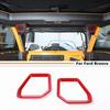 For -2024 Ford Bronco ABS Red Interior Rear Trunk Roof Speaker Cover Trim 2P