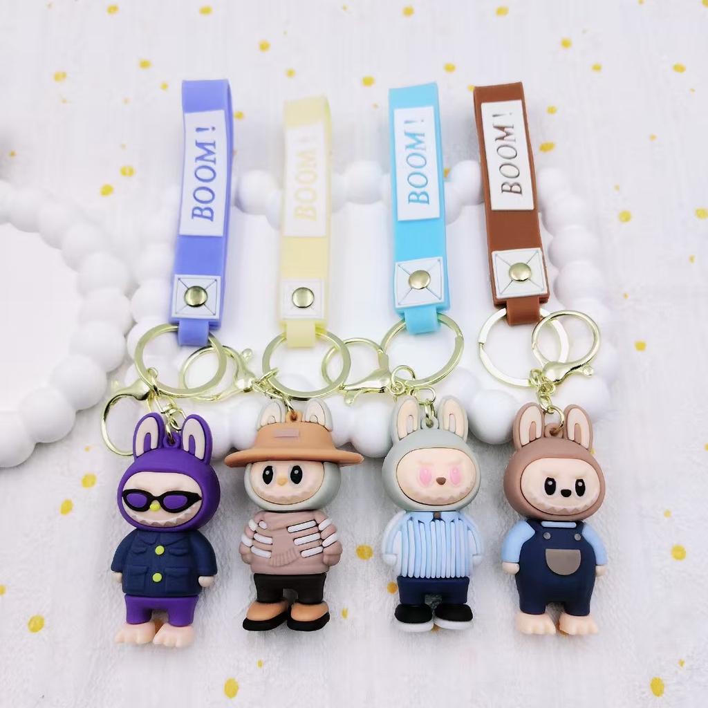 Cartoon Keychain Stall Pvc Doll Cute Bag Small Commodity Keychain