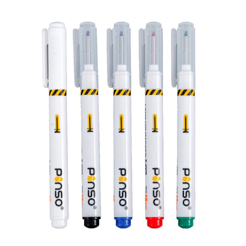 Deep Hole Woodworking Marker Pen P1009 - Long Tip, Multifunctional, Oil-Based.
