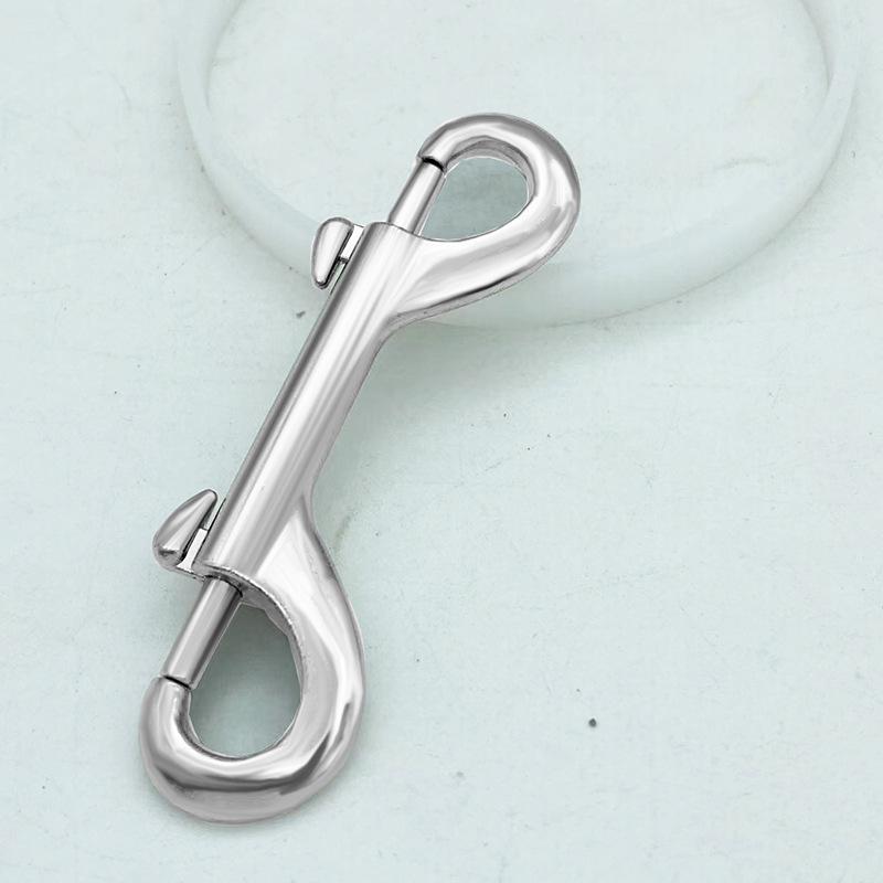 Cârlig cu eliberare rapidă cu două capete din aliaj de zinc pentru scufundări și zgărzi pentru animale de companie