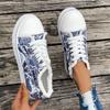 2025 Women Sneaker New Comfortable Denim Canvas for Shoes Women Fashion Lace-up Flat Sneakers Women Ladies Casual Platform Shoes