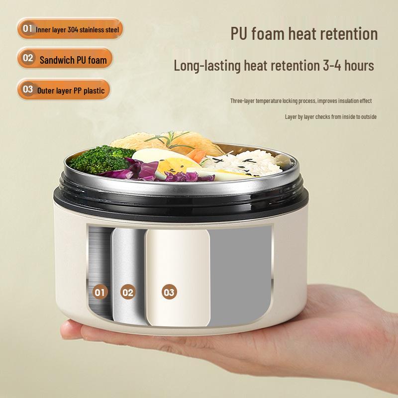 Portable Multi-layer Leak-proof Insulated Bento Lunch Box for Students and Office Workers
