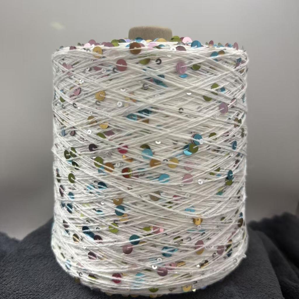 250g Handmade Size Sequin, Internet Famous BC Sequin Sweater, Same Style, Colored Yarn, Hundred Matching Thread, Yarn