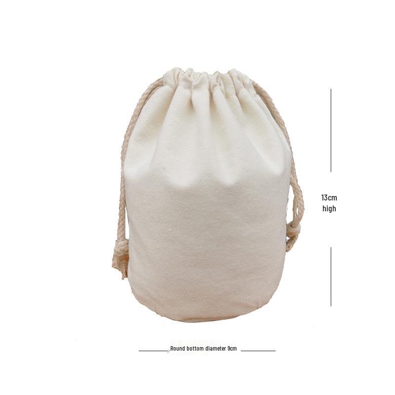

Round Bottom Canvas Drawstring Bag for Packaging: Inner Bags, Rice, Tea, or Paper Rolls Other
