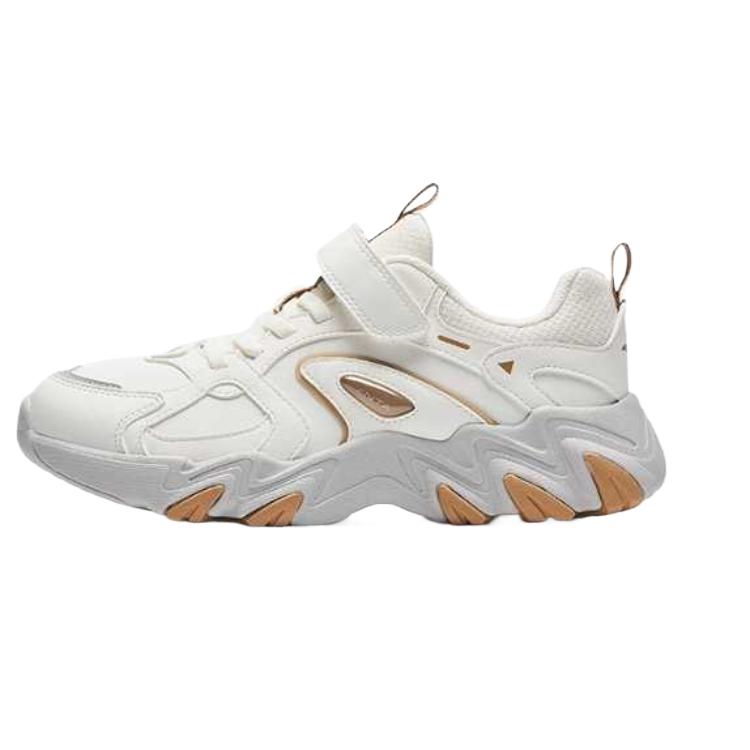 

Anta Детская удобная легкая нескользящая износостойкая низкая повседневная обувь мужские кроссовки слоновая кость светло-коричневый 322448816 33