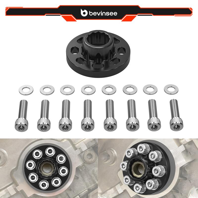 For BMW N55 S55 Crank Hub Bolt Capture Kit, for BMW E92 E90 E93 E82 F11 F10 F20 F22 F30,X5 E70,M3 F80,M4 F82,M2 Competition F87
