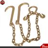 Tow Chain J-hooks V-chain Flatbed Truck Rollback Wrecker Carrier 5/16" X 2' G70