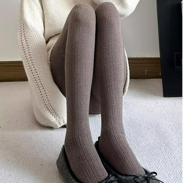 2026 Korean Knitted Tights Women Winter Thermal Light Slimming Japanese Y2K Pantyhose Underwear High Elestic Leggings Stockings