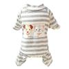 Autumn and winter loungewear four-legged two-legged pet clothes cat clothes couple dog clothes pajamas air-conditioning clothes