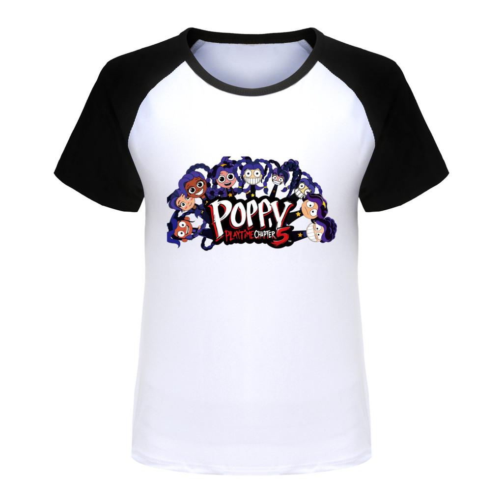 5633 Children Girls Lily Lovebraids Raglan Sleeves Cute Round Neck T-Shirt