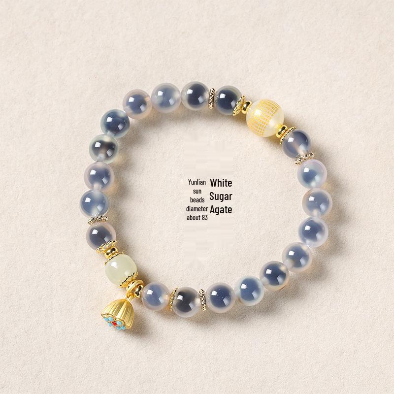 Colorful Agate & Jade Beaded Summer Bracelet for Women