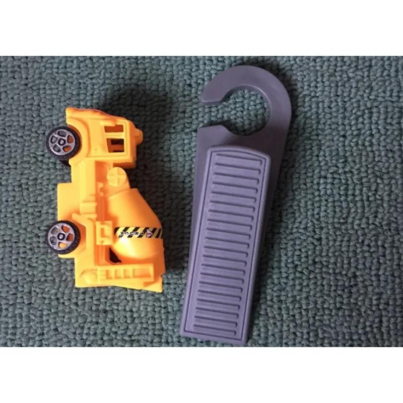 Safety Silicone Door Stopper Door Bottom Windproof Block Wedge Door Stopper Home Office Door Rear Retainer Anti-collision Pad