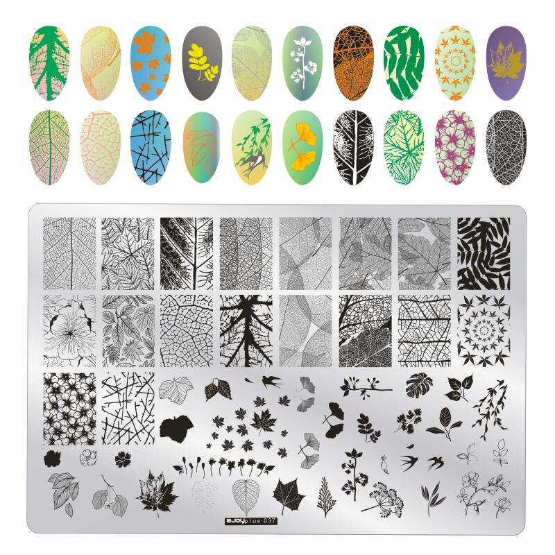9.5X14.5cm Big Size Nail Stamping Plates Flower/Geometric Designs Nail Art Template For DIY Nail Decor 5.6cm round Stamper Plate