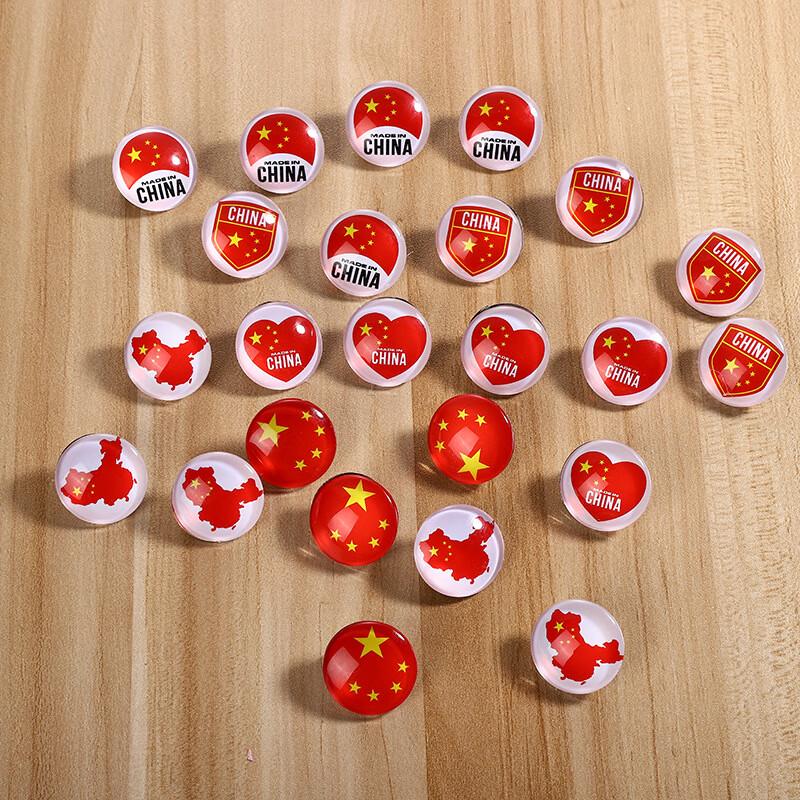 Хрустальная пятизвездочная брошь Красный Флаг