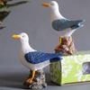 Mediterranean Style Seabird Ornament Handmade Seagull Model Ornament  Home Decor