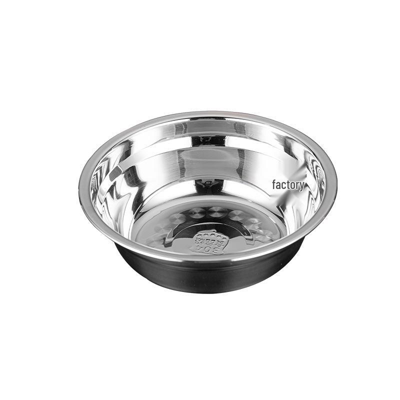 Thickened Stainless Steel Multi-functional Basin: Soup, Dough Kneading, Vegetable Washing for Home and School Canteens