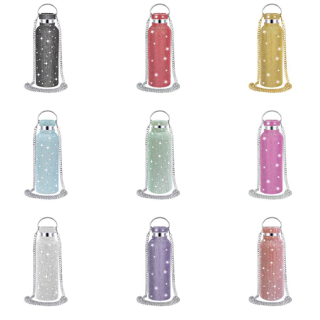 Sparkling Diamond Thermal Bottle Large Capacity For 6-12 Hours Holding Time Insulated Water Bottle