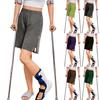 Shorts Athlétiques Unisexes à Déchirure Fermeture par Boutons Pression Tissu Coton Pantalon de Récupération Après Chirurgie du Genou Shorts de Rééducation pour Remplacement de la Hanche avec Poches