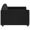 Vidaxl Sofa with Sleeping Function, Black, 90X200 Cm, Upholstered In Velvet